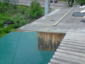Ремонт шиферной кровли
